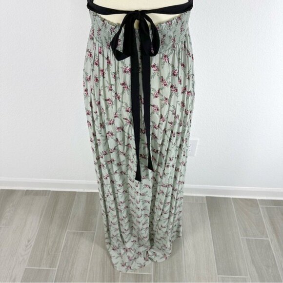Wayf Longline Floral Print Halter Maxi Dress Size M - Picture 5 of 11
